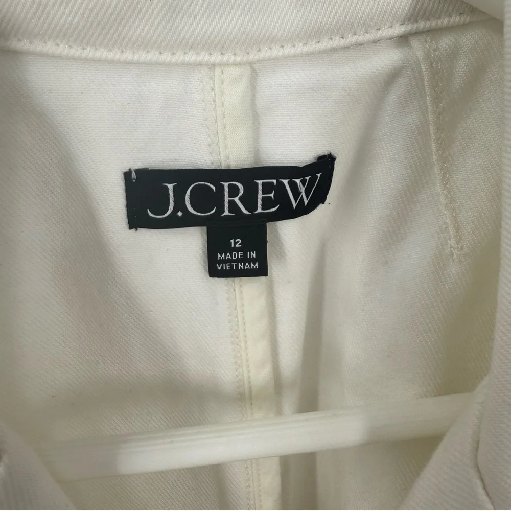 J. Crew Women's Ivory Blazer with Gold Buttons